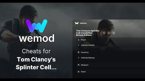 WEMOD Cheats For Splinter Cell Blacklist #godmode #unlimitedammo #onehitkill #ghostmode