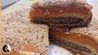 Dagestan cake with dried apricots and nuts. Botlikh cake