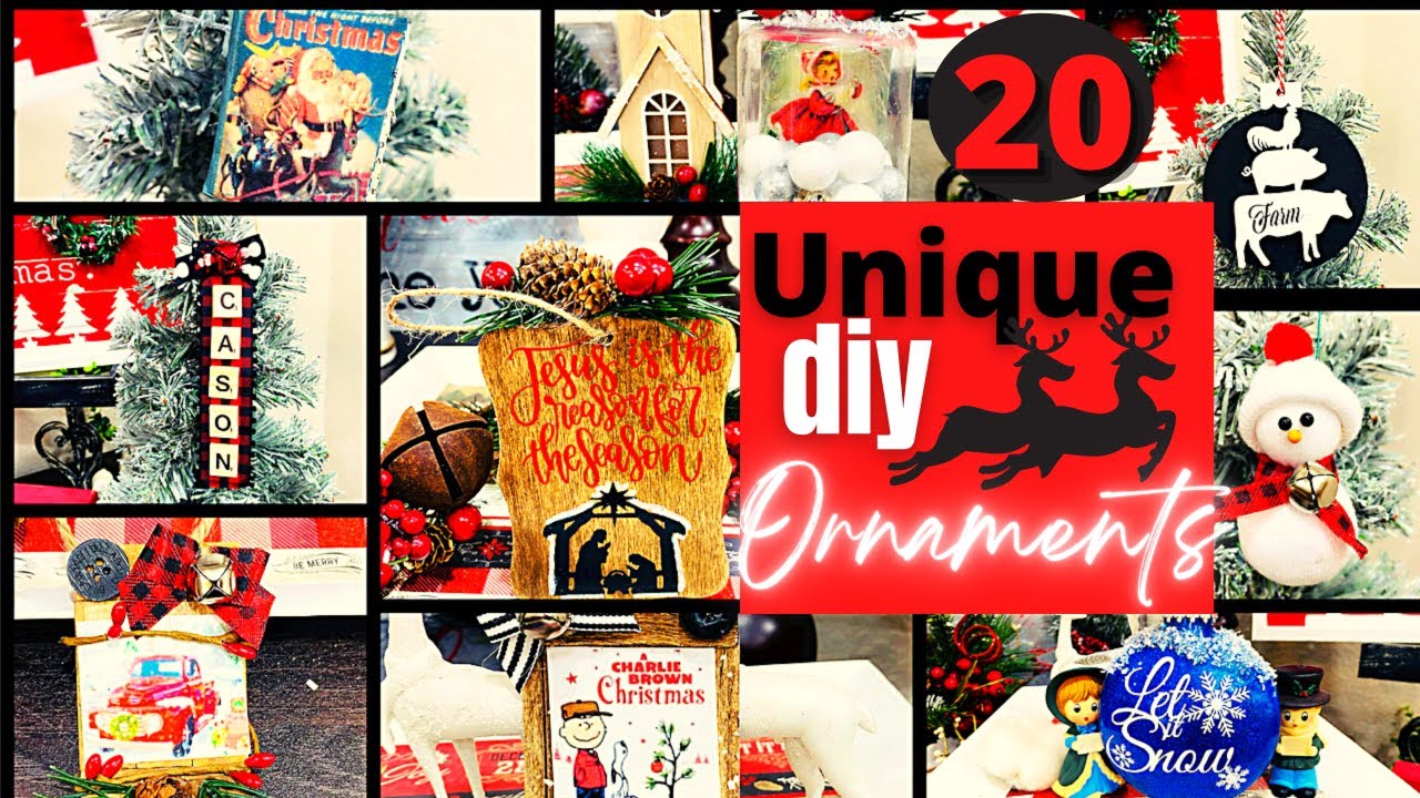 20 RUSTIC CHRISTMAS ORNAMENTS 2021🎄🎄EASY & UNIQUE YouTube