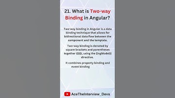 What is Two-way Binding in Angular? 🤔 Angular Interview Q&A #angular #shorts #interview