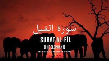 Surat Al Fīl (The Elephant) | Sheikh Abdur-Rahman As-Sudais | عبد الرحمن السديس | سورة الفيل