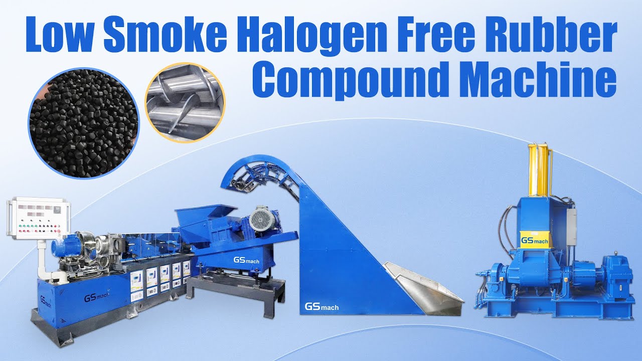 Low smoke halogen free rubber compound machine 