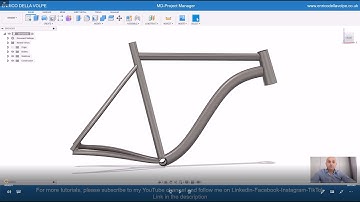 Video Tutorial: How to make a Bike Frame with Fusion 360 in just 10 minutes.