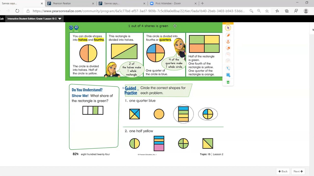 1st Grade- Math Lesson 15-2 - YouTube