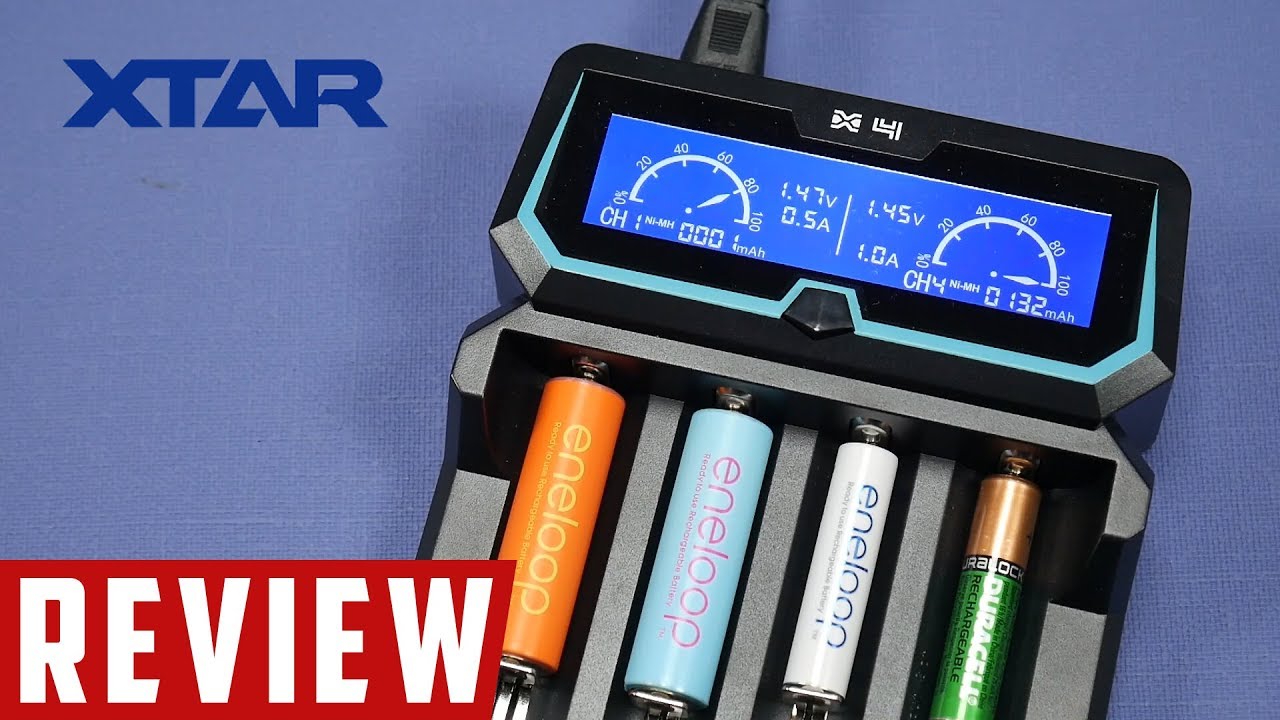 Chargeur Batteries XTAR VC4H Chargeur Universel 4 Baies - Écran LCD Batteries Li-ion Ni-MH AA 18650 Chargeur Universel 4 Baies Lcd Li-ion Ni-mh Type-c Xtar