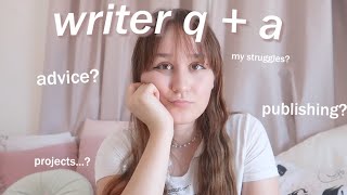 answering your writing questions! advice, struggles + current WIPS 💭☕writertube Q+A