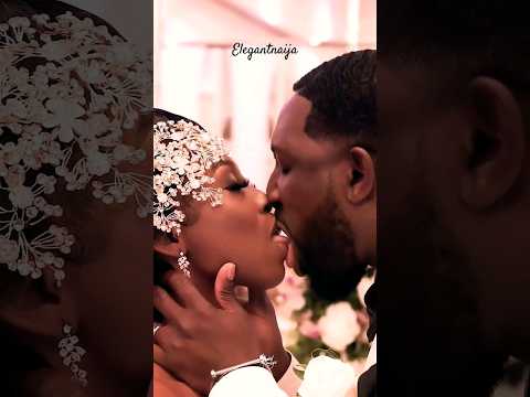 Wow, Amazing Bride & Groom Kissing On Wedding Day #brideandgroom #kissing  #viral #africanwedding