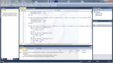 Visual Basic 2010 Tutorial Basic - 18 - MaskedTextBox and Timer in Message Alarm - Part 3