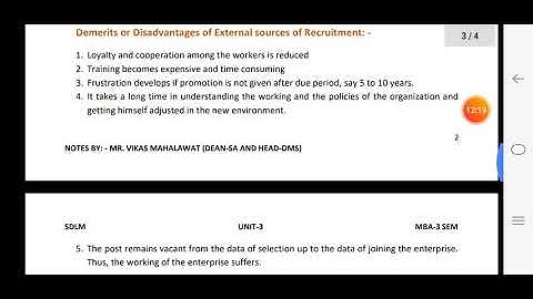 MM 323,SDLM,Unit 3, Lecture No. 20, Recruitment and Selection of Sales force, Vikas Mahalawat