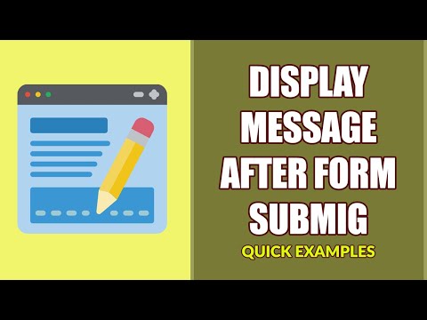 Video: How To Display A Message