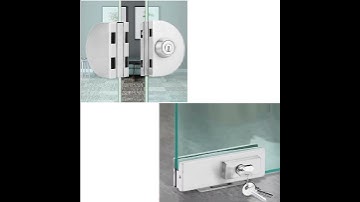 Cách phân biệt các loại khóa cửa kính cường lực phổ biến hiện nay sử dụng chìa để mở