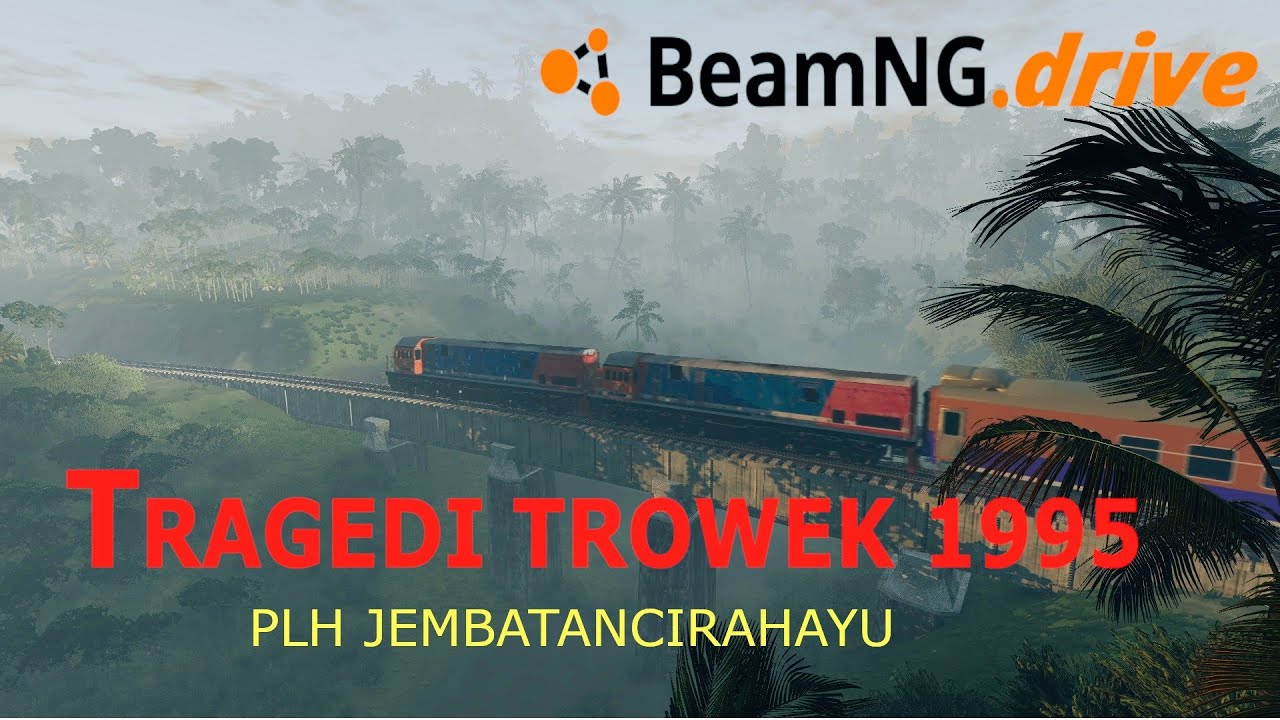 PLH Tragedi Trowek 1995, ilustrasi Beamng Drive