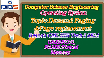 Demand Paging & Page Replacement | Virtual Memory | Computer Science Engineering | Online Education