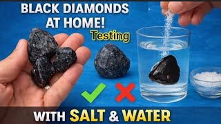 How to Test Black Diamond Carbonado at Home Using Salt & Water (Simple Method!)