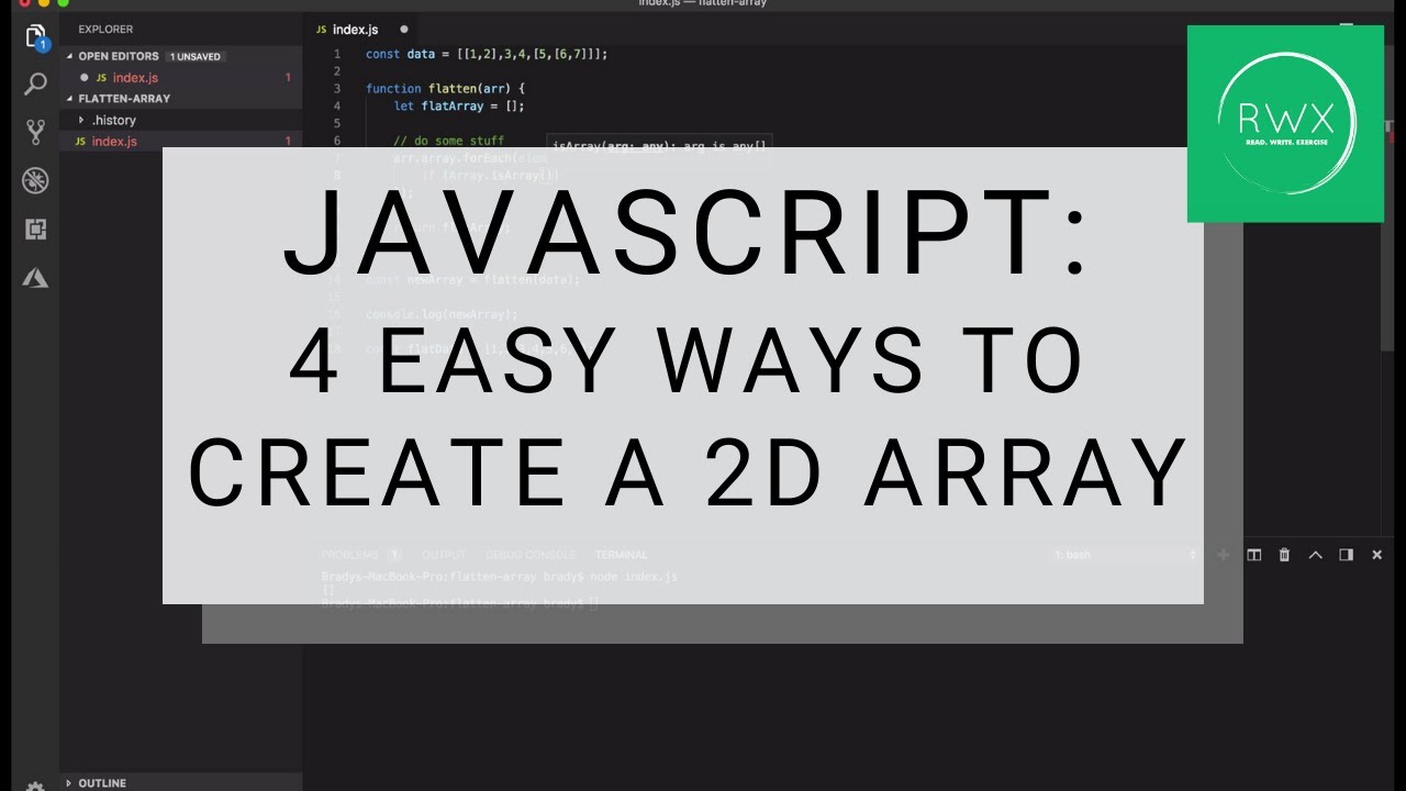 javascript declare array 2 dimensional