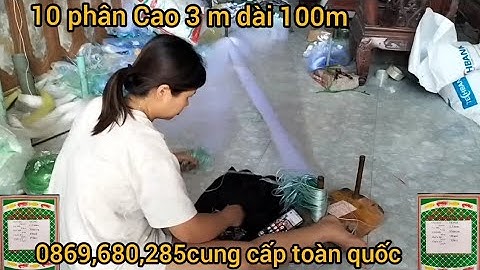 Lưới Đánh Cá 3 Màn Thái Lan Ching Fa mắt mở mắt Ngang 10 phân Cao 3 m dài 100m