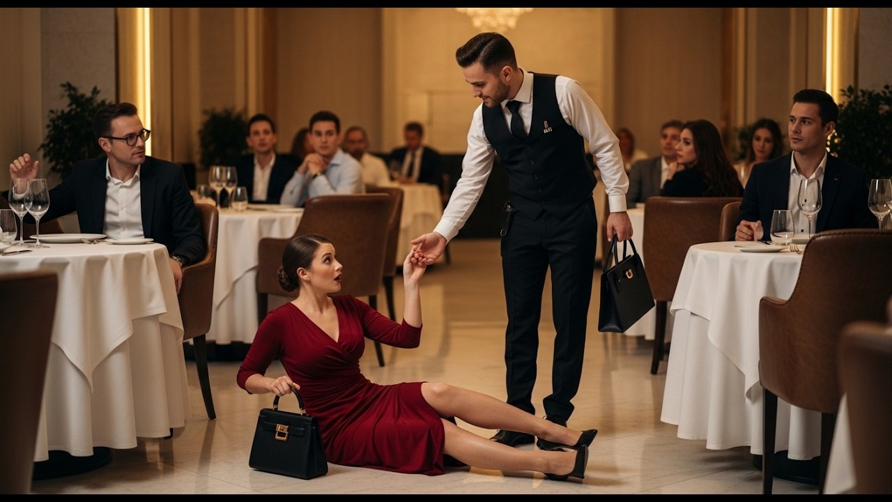 Toți râd de chelnerul tată singur — până află că femeia ajutată era un CEO bogat