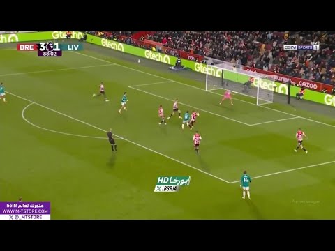 هدف محمد صلاح العالمي والتاريخي في مباراة ليفربول وبرينتفورد هدف محمد صلاح اليوم في مباراة برينتفورد
