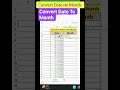 Ms Excel Month Canvert #computereducation #trending #computertechnic #viralshorts #viralvideo