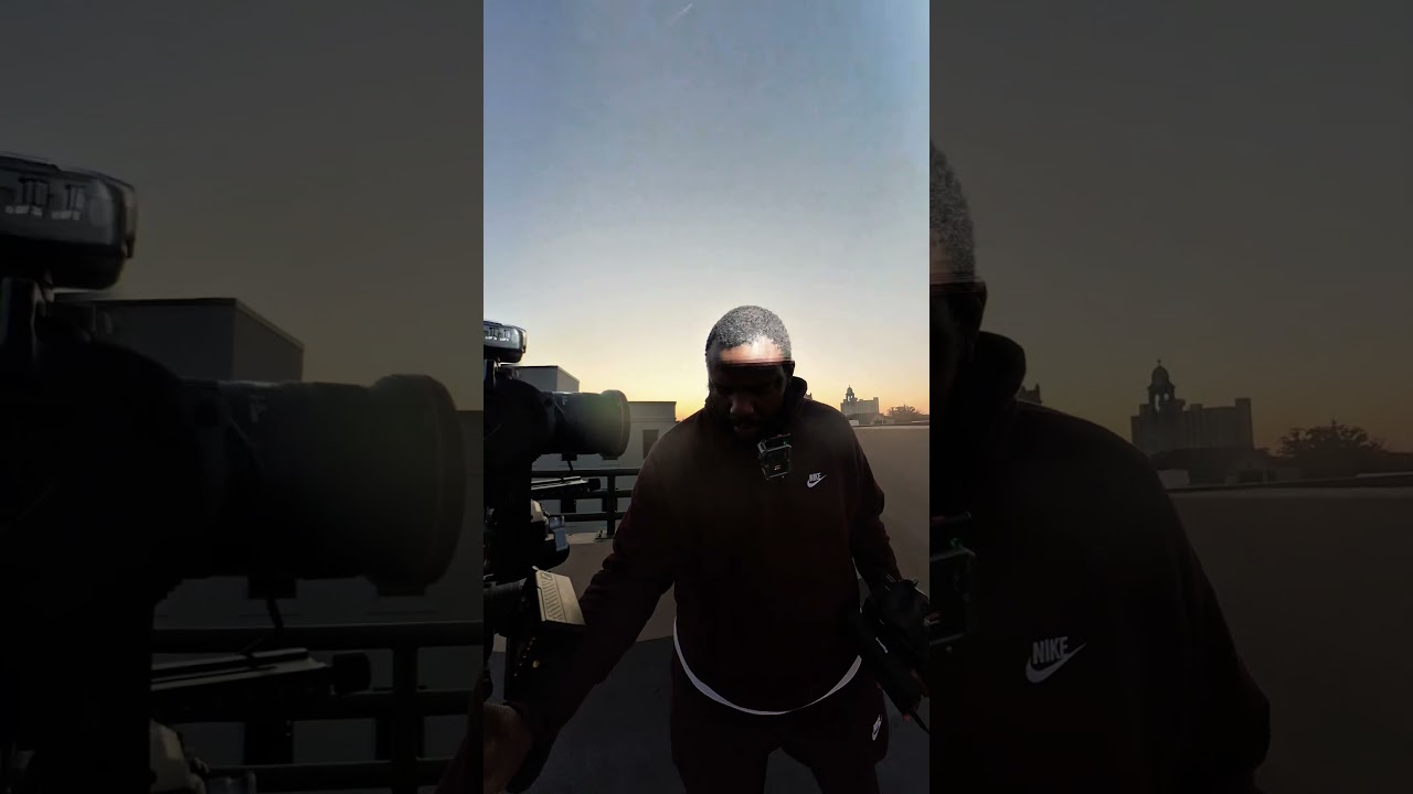 Stepping in front of the camera