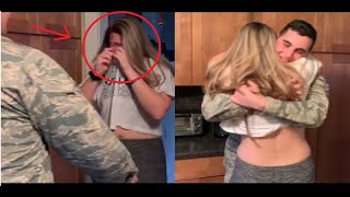 BEST GIRLFRIEND REACTION! Soldiers Coming Home Surprise NEW 2020