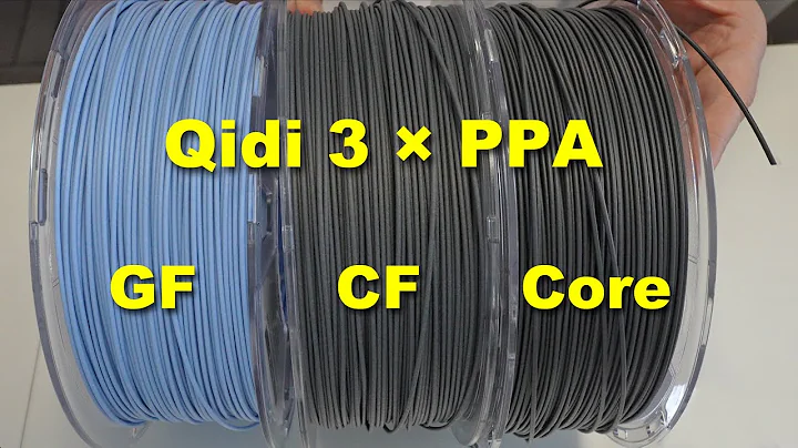 Qidi PPA based filaments: PAHT-GF, PAHT-CF and UltraPA-CF25