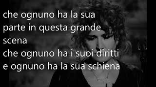 Il peso del coraggio - Fiorella Mannoia - Lyrics/Testo