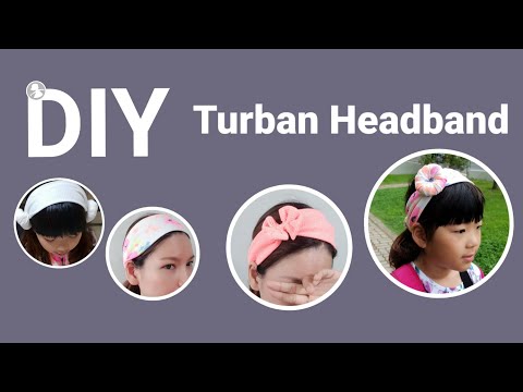 How to make a turban headband / DIY easy cute headband