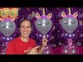 decoración de unicornio con globos - decoracion con globos - fiesta de unicornio