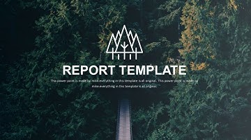 Best natural ecosystem report PowerPoint template