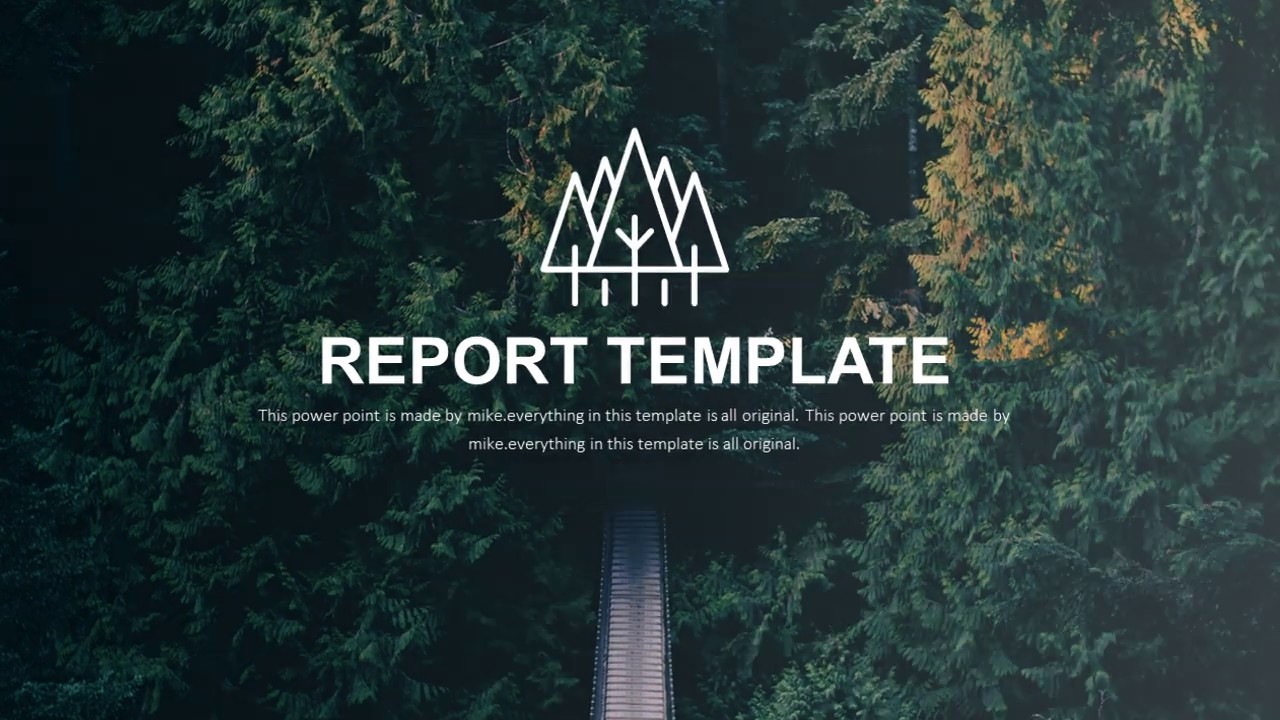 Best natural ecosystem report PowerPoint template