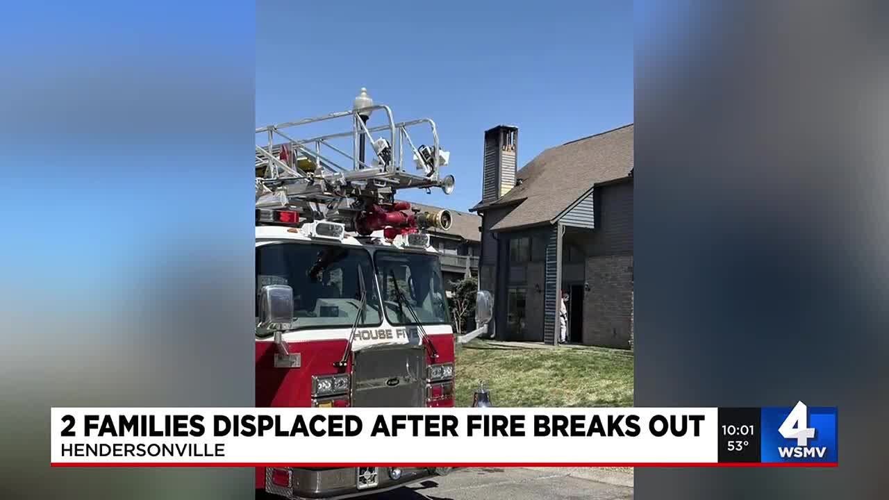 Two families displaced after fire at Hendersonville apartment complex ...