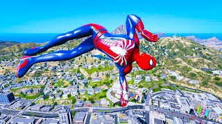 GTA 5 Spiderman Epic Jumps Compilation PART 126(GTA V Fails Funny Moments)