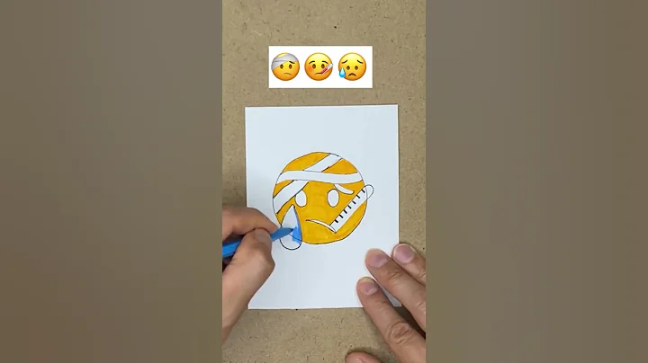 HOW TO BE SICK EMOJI | EMOTICON | #howtodraw #emojimix #draweasy #easydrawingideas #youtubeshorts