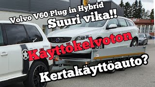 Uskomattoman kallis Hybridiakusto vika! Volvo plug in hybrid.