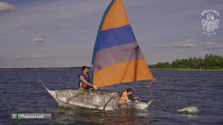 Handmade sailboats regatta 2018. Vileyka, Belarus.