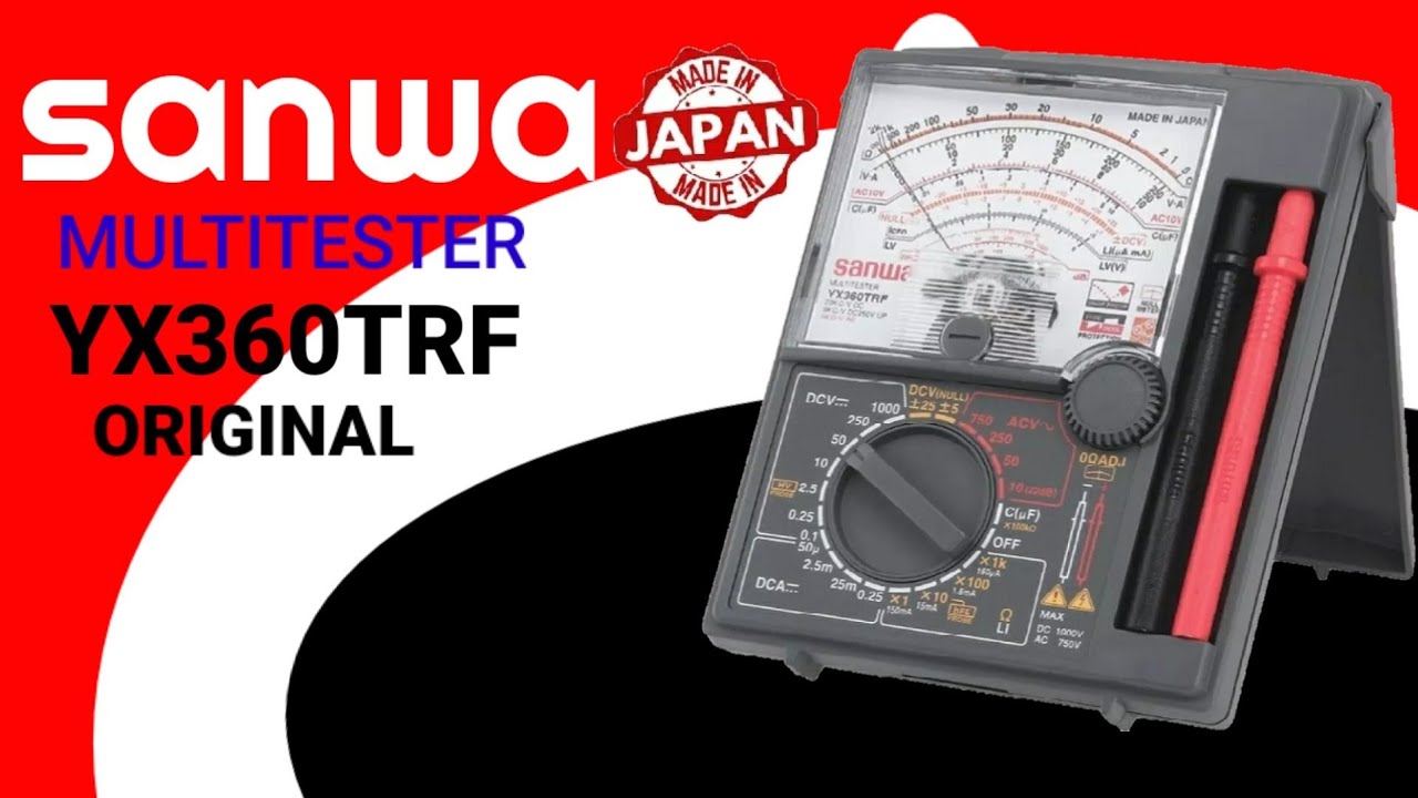 SANWA MULTITESTER YX360TRF (Made in Japan original) YouTube