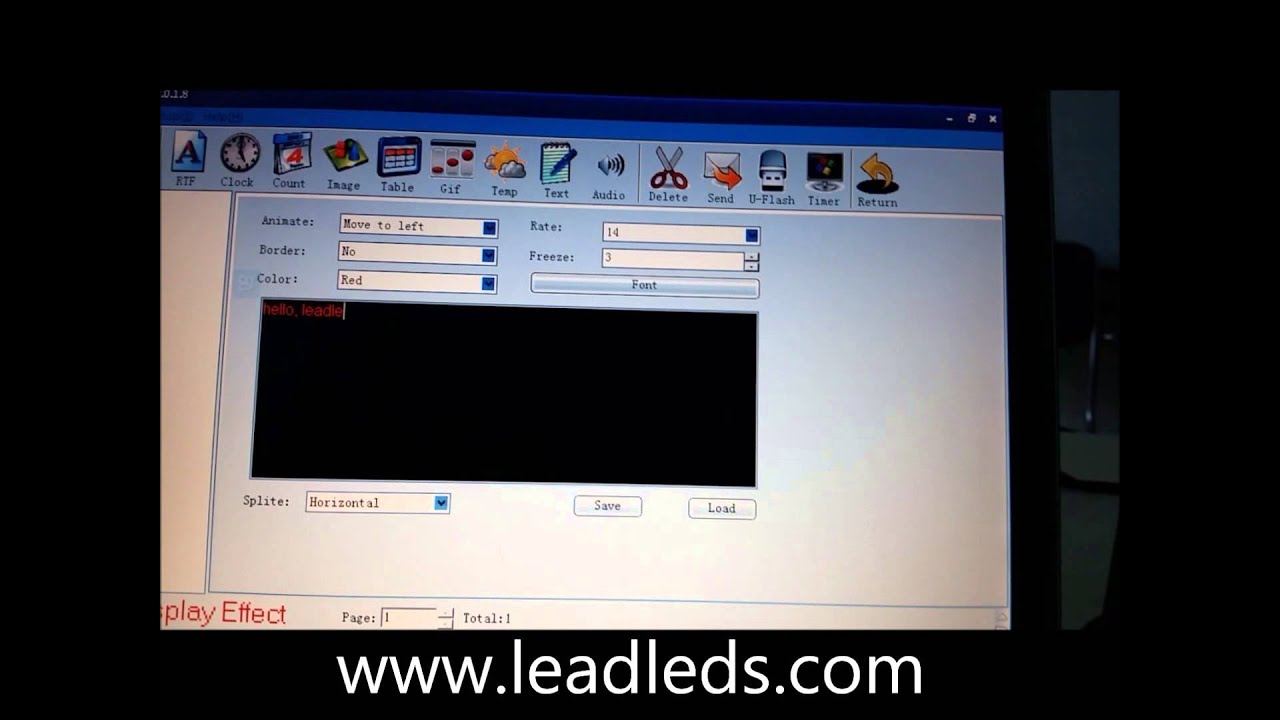 Remote Led Sign Program By Usb
