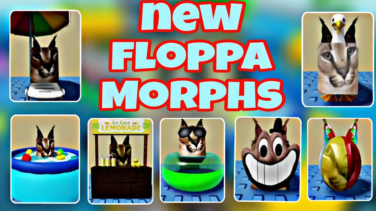 ШЛЕПА ОБНОВЛЕНИЕ 9 МОРФОВ КАРТА АКВАПАРК РОБЛОКС [💧NEW] Find The Floppa ...