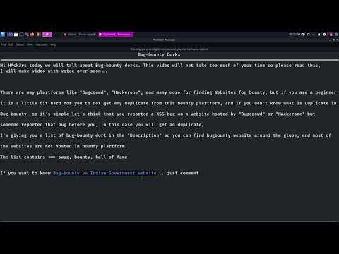 Dorks for Bug-bounty (Tip-1)