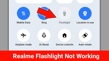 Realme Flashlight Not Working Problem || Flashlight Not Turn On Realme Problem || Torch Not Working