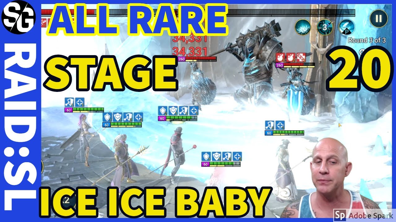 Raid Shadow Legends All Rare Ice Golem 20 Youtube