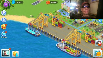 Global City - Building Game -  Seaport Tutorial Pt  1   Level 6 To 17 Complete