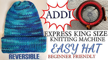 MAKE REVERSIBLE HAT FROM START TO FINISH | ADDI EXPRESS KING SIZE