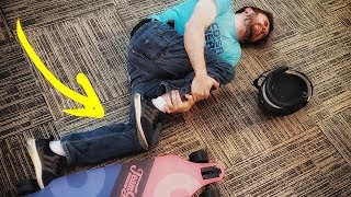 ELECTRIC SKATEBOARD! What could go wrong?