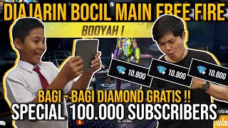 Diajarin Bocil Main FF | kalau BOOYAH dapat 💎 DIAMOND GRATIS