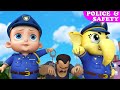 Policeman keeps everyone safe  police car chase thief bike  nursery rhymes for babies  kids songs