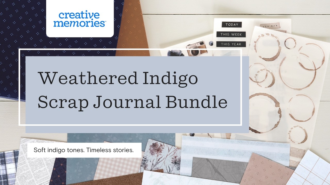 Weathered Indigo Scrap Journal Bundle