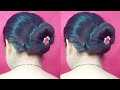 Graceful❣️Braided Bun Hairstyles | Simple & Stylish Hair Bun F Daily Use| Low Bun Hairstyle Tutorial
