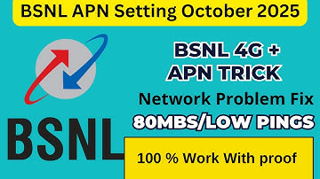 BSNL internetsnelheidsinstellingen oktober 2025 | Internet LTE | BSNL APN | BSNL Internet Techwood